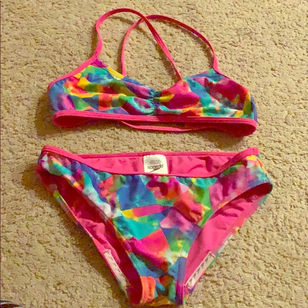 Girl 2 piece swimsuit size 14
